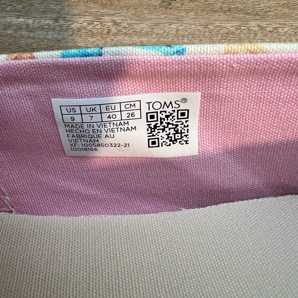 NWT TOMS Women's Natural Seashell Print Alpargata Slip-On Shoes - size 9 - Picture 12 of 12